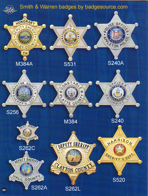 6 point star badges