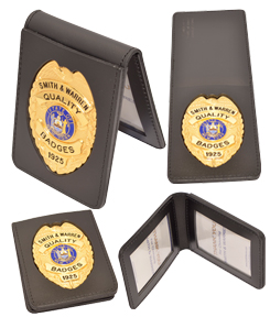 Top-opening badge & ID case