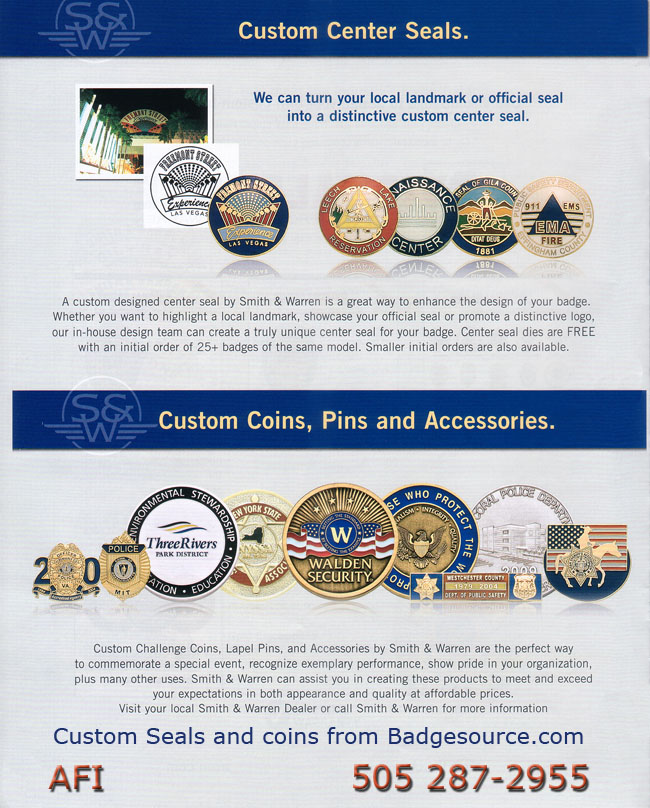 Custom seals and challenge coins