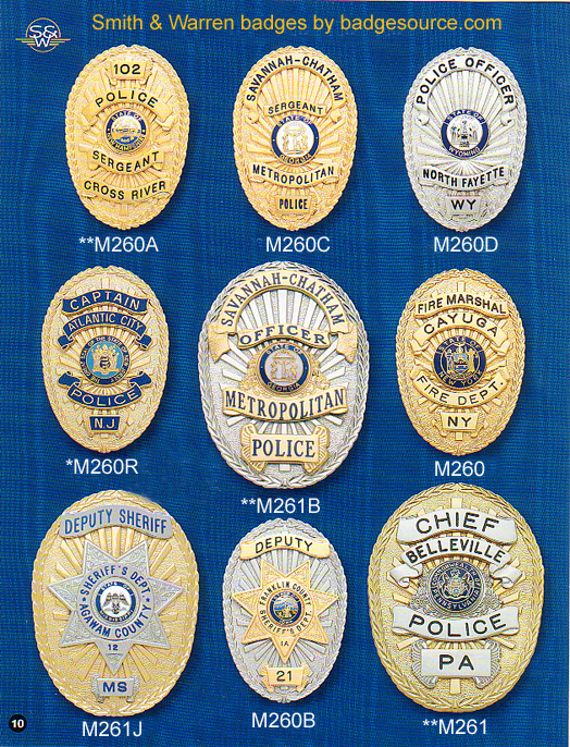 Smith & Warren Catalog 85 POLICE FIRE SECURITY BADGES