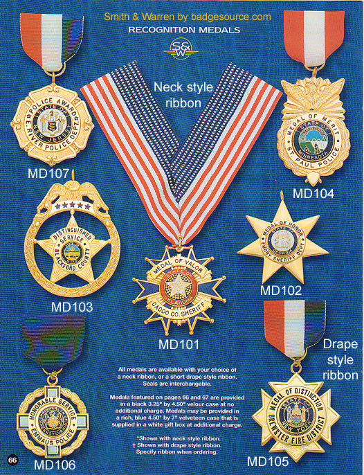 Smith & Warren badge catalog 85A Recognition medals