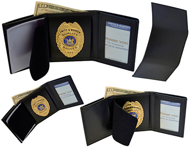 Model 101 and 106, Tri-fold credit card wallet with money pocket Tri-fold credit card wallet