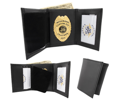 Model 101-C, Tri-fold credit card wallet with double ID, credit card slots and money pocket 101-C Tri-fold credit card wallet