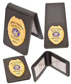 Model 111. & 112, Top-opening Style Badge & ID Case, Ouside badge mount Top-opening badge & ID case