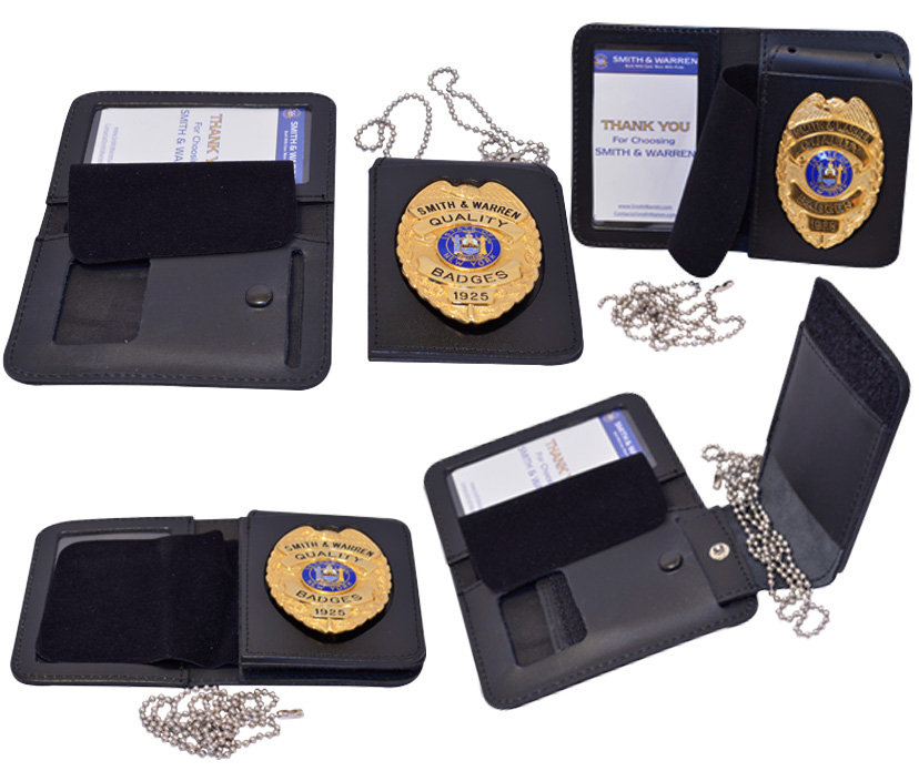 Models 113 and 127, 4-IN-1 DUTY LEATHER BADGE & ID w/ NECK CHAIN 4-IN-1 DUTY LEATHER BADGE & ID w/ NECK CHAIN