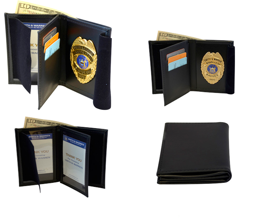 Model 118-A and 119-A, Badge & Dobule ID wallet, credit cards, money pocket Book style badge wallet