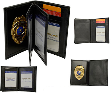 Model 120-A and 121-A Badge and Double ID Credit Card wallet 120-A Double ID Credit Card wallet