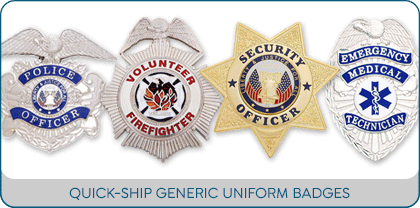 Quick Ship Uniform Badges