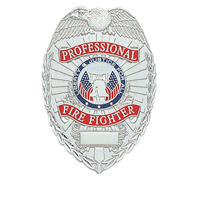 PROFESSIONAL FIRE FIGHTER TEARDROP SHIELD