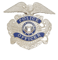 POLICE OFFCIER HAT BADGE